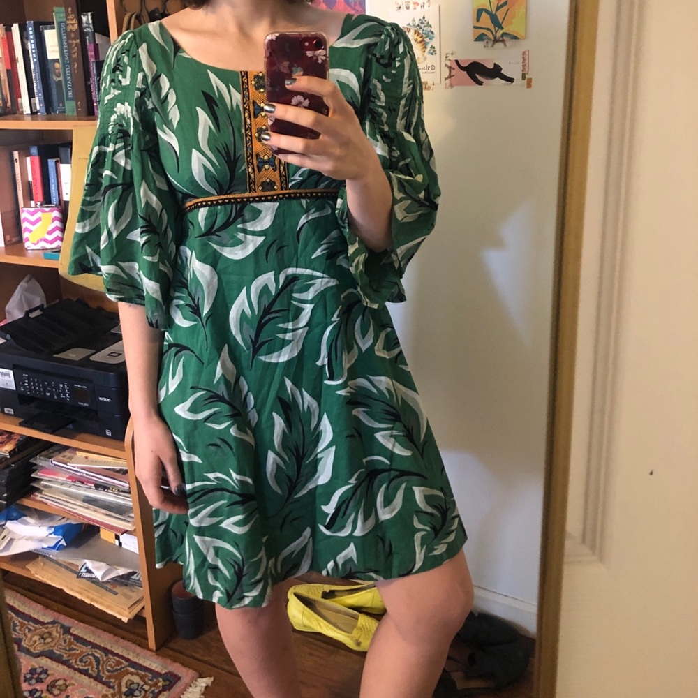 Boho Green Dress